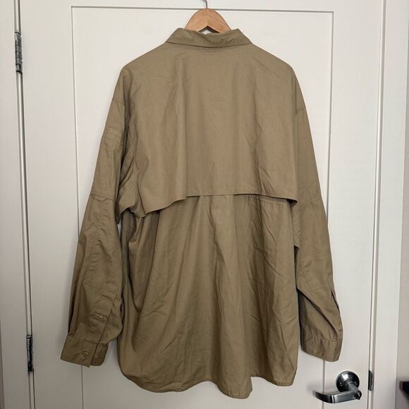 5.11 Tactical Shirt Mens Sz 2XL Reg Tan Long Sleeve Vented Utility Work Outdoor - Picture 4 of 10